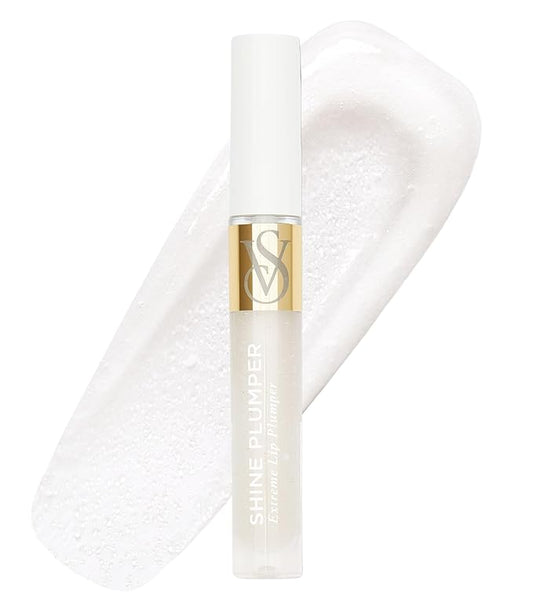 Victoria's Secret Shine Plumper Extreme Lip Plumper in Crystal Clear, Plumping Lip Gloss for Women with Marine Collagen Microspheres, Lip Treatment