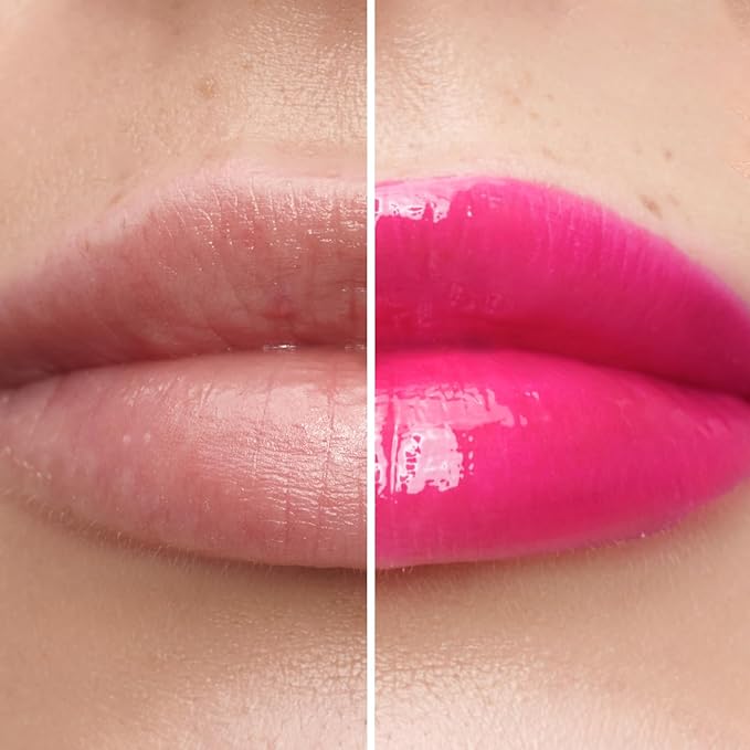 All-in-One Lip Tinted Plumping Oil - Universal Color & Moisture, Soft Balm for Day & Night Use, Lip Mask&Lip Gloss - Long-Lasting & Scented, Berry Ice 404-3ml/0.1fl.oz