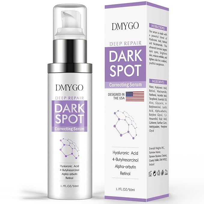 Dark Spot Remover for Face, Dark Spot Corrector for Age Spot Sun Spot Brown Spot Melasma Uneven Skin Tone, with Vitamin C and Hyaluronic Acid for Women and Men, 1.7 FL OZ