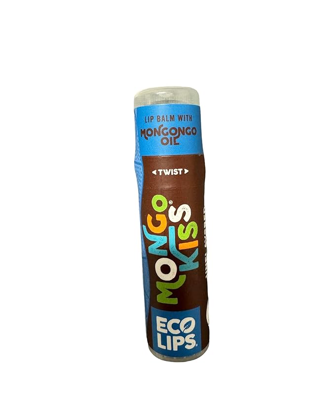 LIP BALM Mongo Kiss 6-Pack by Eco Lips 100% Organic Beeswax & Cocoa Butter Lip Care with Mongongo Oil - Soothe & Moisturize Dry & Cracked Lips - Made in USA. (Unflavored)