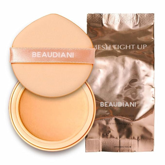 Mesh tight up cushion foundation 01 refill, light beige, Korean compact foundation, natural coverage, glow, sweat proof makeup, long lasting, all skin type