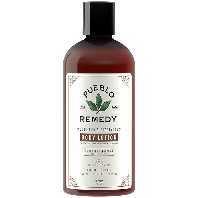 Body Lotion, Cucumber & Eucalyptus – Hydrating & Softening Moisturizer with Shea & Cocoa Butter, Vegan & Cruelty-Free, 16.9 Oz
