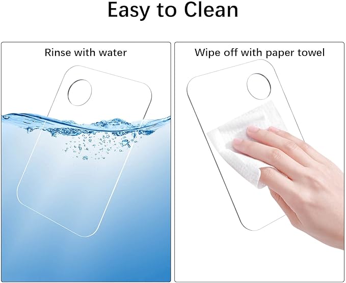 Rolybag Acrylic Makeup Mixing Palette with Spatula Tool Transparent Cosmetic Makeup Palette for Nail Art Makeup Eye Shadow Professional Pigment Cosmetic Mixing (Acrylic -A)