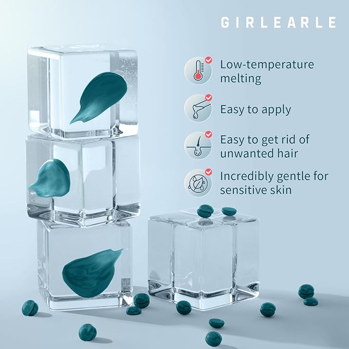 Hard Wax, Jasmine Infused Wax Beans for Sensitive Skin, 1lb, Wax for Hair Removal, Bikini, Legs, Eyebrow, Facial, Full Body Waxing for Women and Men