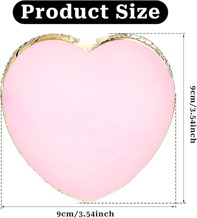 Resin Nail Art Palette Nail Mixing Palette Nail Art Painting Mixed Color Palettes Gold Edge Nail Holder Display Board Cosmetic Mixing Tools (Pink)