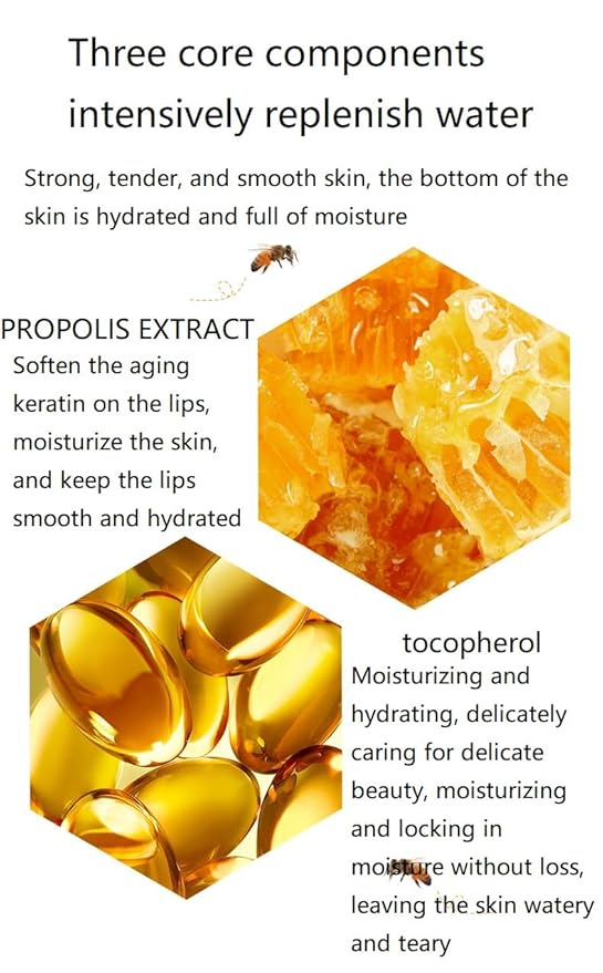 2 Pcs Lip Balm Honey Pot, Honey & Strawberry Hydrating Lip Mask, Reduces Lip Lines Prevention Dry and Cracked Lip Scrubs Exfoliator Honeypot Lip Balm. (Honey & Strawberry)