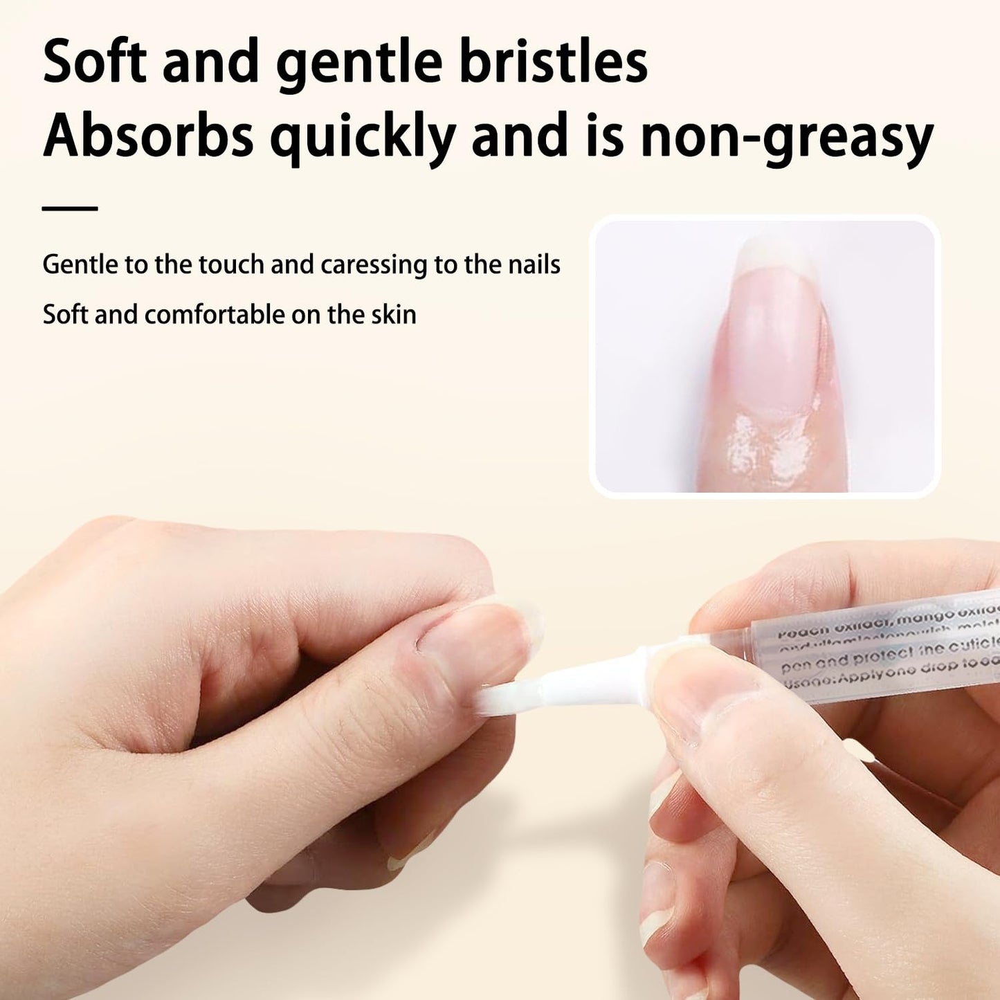 Cuticle Oil Pen Sweet Almond Nail Growth Serum and Repair Treatment Hydrating Oil for Dry Cuticles and Skin Cuticle Buddy Revitalize Nails with Radiant Cosmetics' Nail Growth Oil (6pcs)