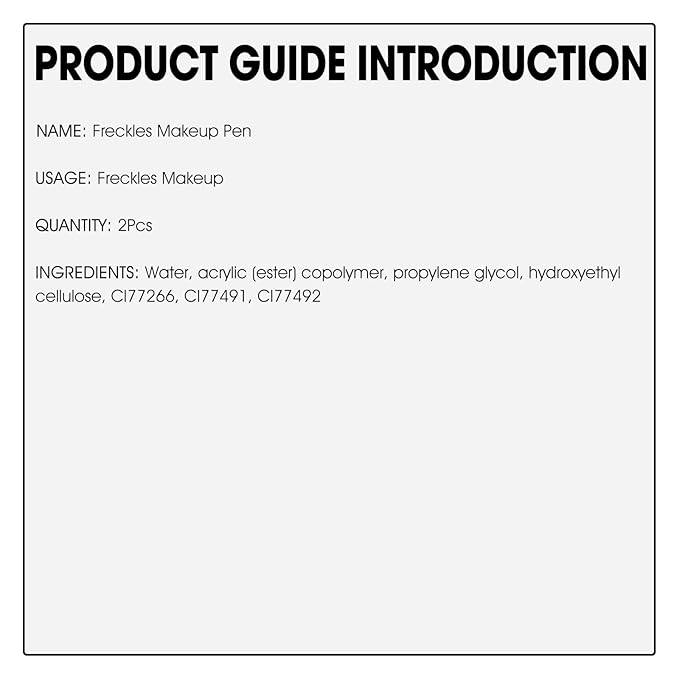 2 Pcs Freckle Pen Set, Natural Lifelike Fake Freckles Makeup Pen Magic Brown Color Freckles Makeup Tool Long-Lasting Waterproof Dot Spot Pen for Effortless Sunkissed Makeup (Light Brown)