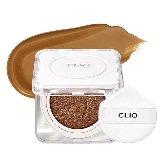 CLIO Kill Cover Founwear Cushion The Original – 20 Shades, Buildable Light to Medium Coverage, Natural Finish, Korean Makeup Foundation, Long-Lasting Skin Fit, 34W CAMEL