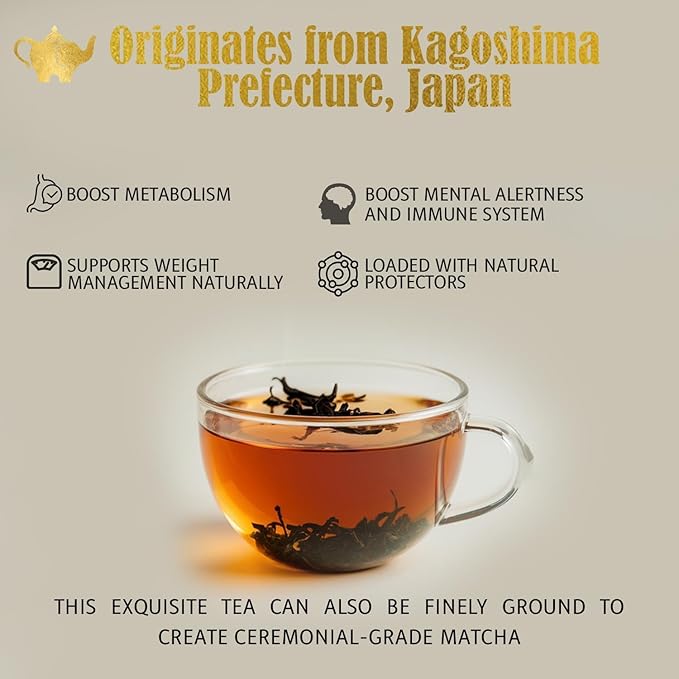 Japanese Sencha Green Tea, Organic Loose Leaf Sencha Tea – Antioxidant & Detox Support – Refreshing Hot or Iced Green Tea – 4 oz Resealable Bag (Makes 50 Cups) – The Elegant Elephant