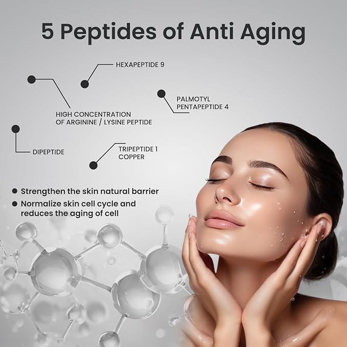 Glutathione Serum with 5+Peptides -20,000ppm Glutathione brightening 50X dark spot Serum for Face- Hyperpigmentation Serum, Anitoxidants B3,B5 C E Niacinamide fights Aging Signs [5 serum in 1]