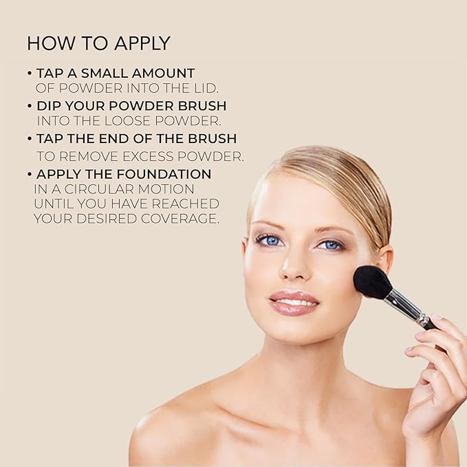 bellapierre Mineral Foundation SPF 15 - Loose Powder Foundation | Vegan & Cruelty Free Natural Makeup | Full Coverage Matte Finish | Hypoallergenic | Oil & Talc Free - 0.32 Oz - Biscotti