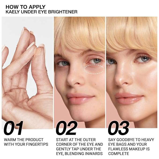 evpct under Eye Corrector Brightener Concealers for Older Women Dark Circles, under Eye Cream Pot Concealer Full Coverage Peach Color Corrector Makeup, Nourishing Waterproof, 10# Natural