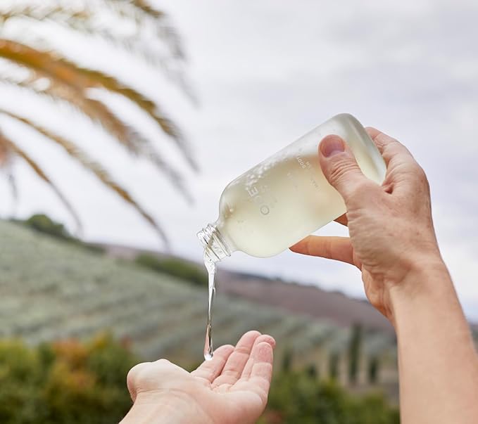 McEvoy Ranch Unscented Hand & Body Wash (2-pack) by ODE Olive Oil Beauty, Organic EVOO, California Made, Nourishing Foaming Wash