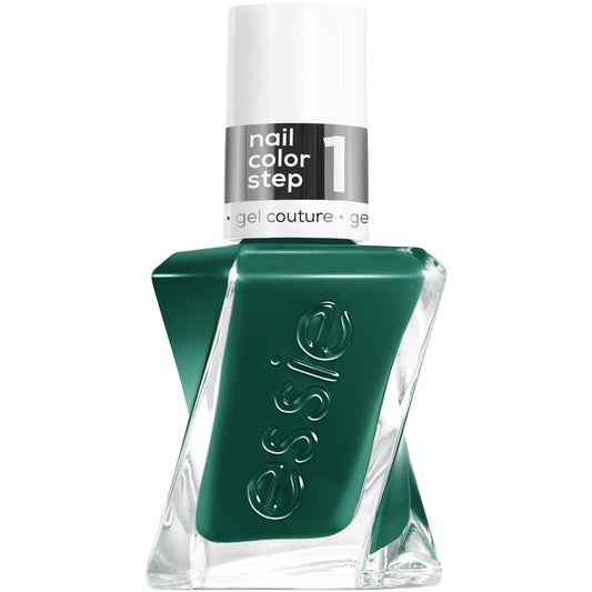 essie gel couture, Long-Lasting Nail Polish, 8-free Vegan, Fashion Freedom, Green, In-Vest In Style, 0.46 fl oz