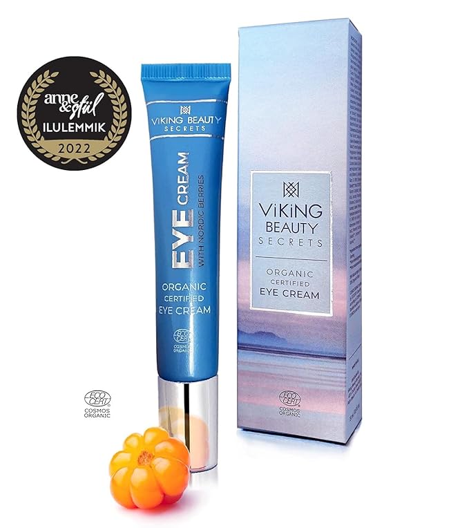 Eye Cream - Hyaluronic Acid and Nordic Berry Infused Eye Cream - Under Eye Cream for Reducing Dark Circles and Fine Lines - Hydrating Eye Cream for Daily Use