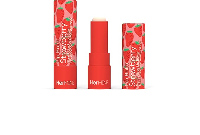 HerMINE Lip Balm Plant-based Lip Butter 3 Pack Nourishing Moisturizing LipBalm LipButter Long Lasting Delicious Flavors Intense Hydration