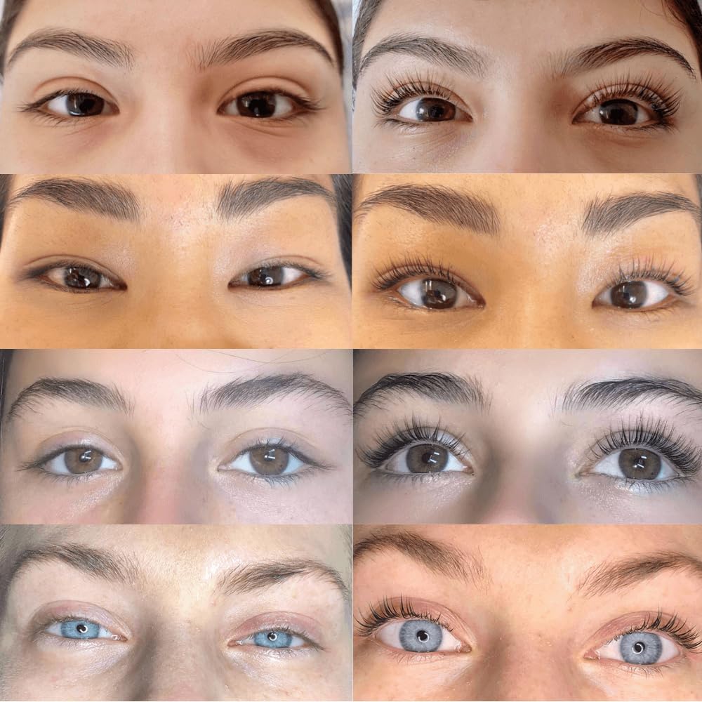 Luxe Lash Lift and Tint Kit – Professional Eyelash Lift and Tint Kit for At-Home Use – Keratin Lash Lamination, Lash Curling & Dye Kit – DIY Lash Perm and Tint Set – 3 Applications – Made in USA