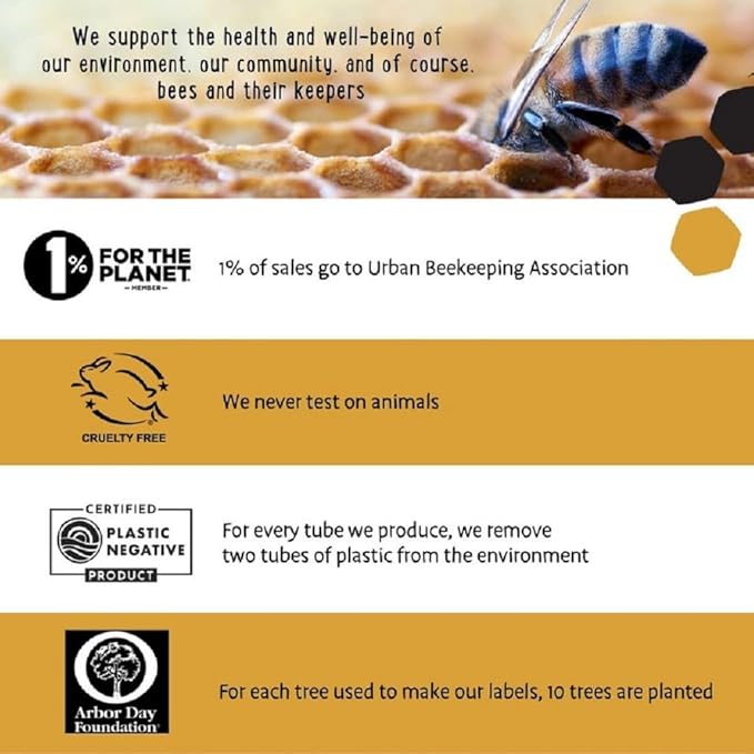 Portland Bee Balm All Natural Handmade Beeswax Based Lip Balm, Lavender 24 Count