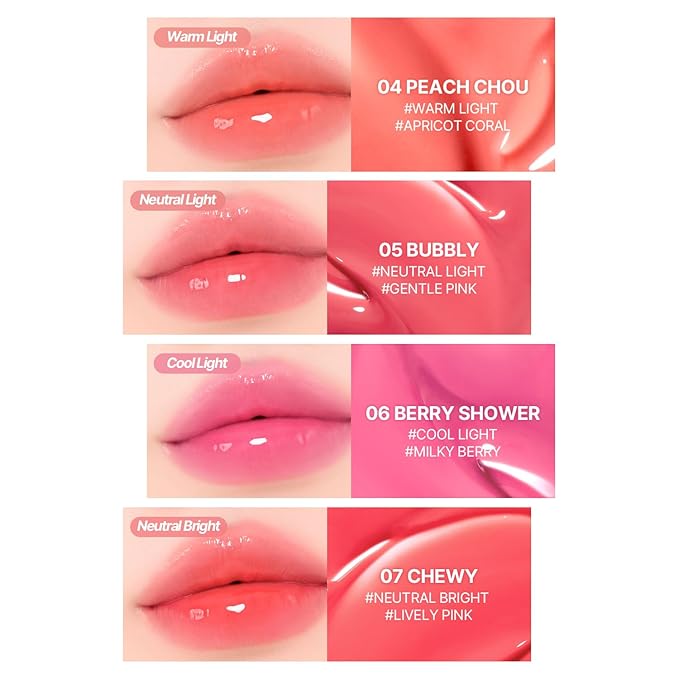 2aN Glaze Bouncing Tint – Lightweight, Moisturizing Lip Tint with High-Shine Finish, Smooth, Light Plumping, Comfortable Wear, Korean Makeup (Candy Chew, 0.16 oz)