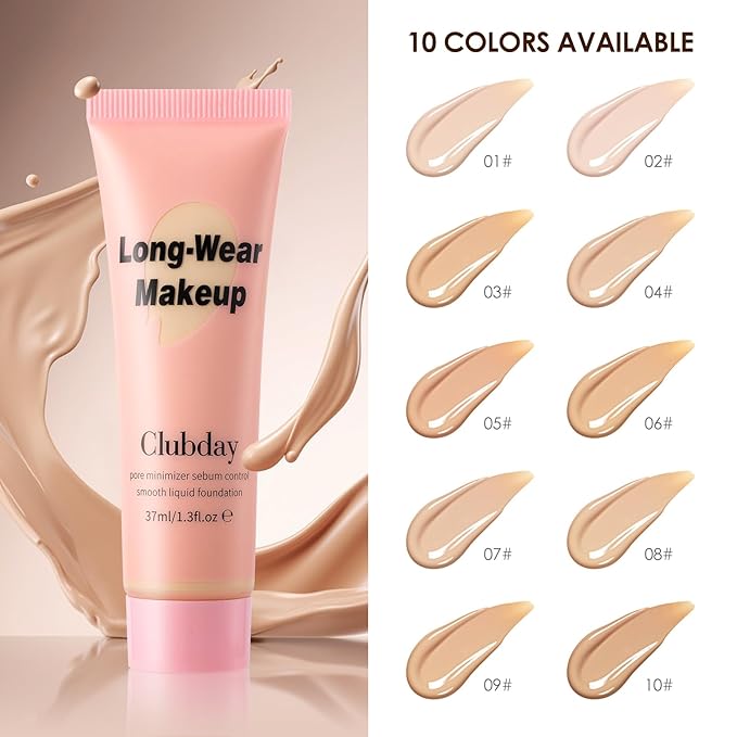 Liquid Foundation Full coverage Long-Lasting Buildable Weighless Foundation Cream Active Wear Color Stay Makeup-05
