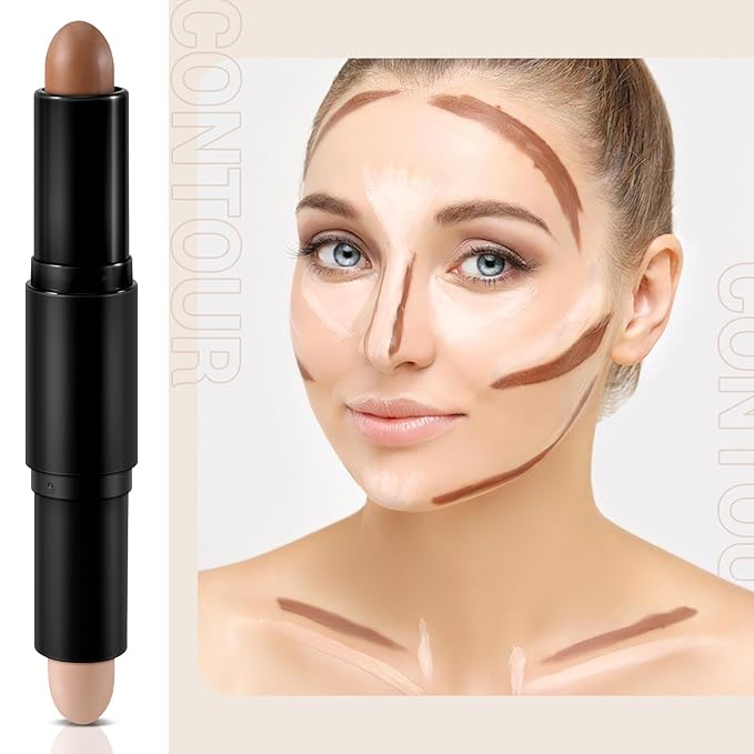Cream Contour Stick Bronzer Highlighter Face Shaping & Contouring Matte Makeup Long Lasting Waterproof