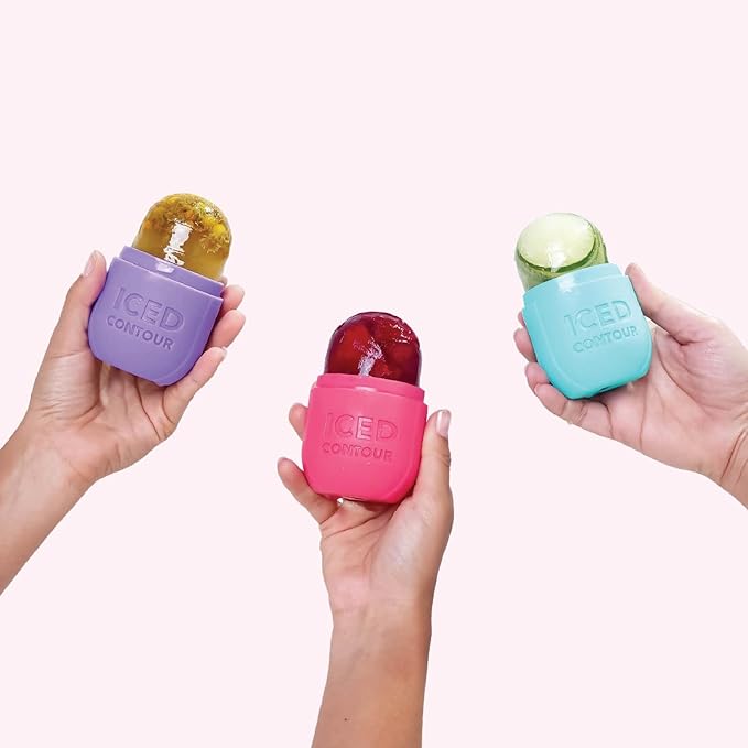 Ice Roller for Face, Ice Face Roller for Eyes, Neck and Cold Therapy for Injuries. Ice Mold for Face Massager, Skin Care. Remove Fine Lines, Shrink Pores, Reduce Acne (Purple)