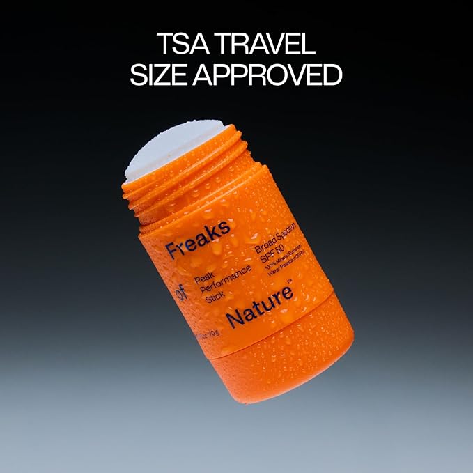 Peak Performance Sun Stick SPF 50 | 100% Mineral Sunscreen | Lightweight, 40-Min Water-Resistant | Plant-Based, Eco-Friendly, Reef-Safe, Cruelty-Free | All Skin Types | 0.70 oz | Pack of 2