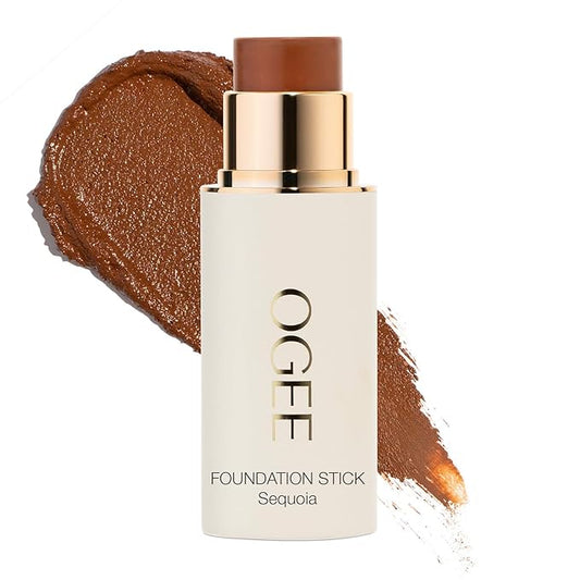 Ogee Sculpted Complexion Foundation Stick (Sequoia 13.5C - Deep Auburn, Copper Undertones) Full Coverage Foundation Makeup - Instantly Balance & Even Complexion - 70% Organic Ingredients
