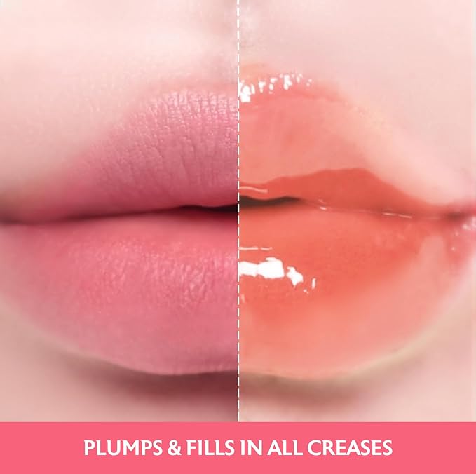 MILKTOUCH Jelly Lip Glow Tint - Hydrating Lip Gloss with Long-Lasting Moisture, Lip Stain, Lightweight, Radiant Shine, Perfect for Daily Use, Valentines Gifts, Korean Lip Oil (01 New Peach Bear)