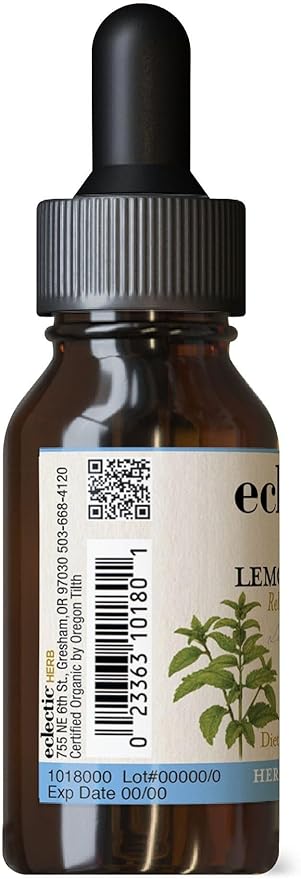 Eclectic Lemon Balm O, Red, 1 Fluid Ounce