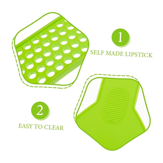 50 Lipstick Filling Mold Lip Balm Filling Spatula Lip Gloss Tray Labels for Tubes Lip Tubes Stand Tray Lip Balm Container Tray Lip Treatment Kit Diy Kit Supplies Manual Plastic