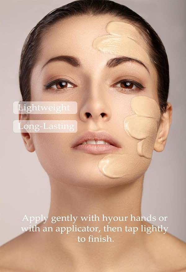 PS.PRETTYSKIN Collagen foundation for women, Long-Lasting Perfect Cover UV protection SPF15, Korean makeup with Titanium Dioxide 100ml/3.38fl.oz. (#21)