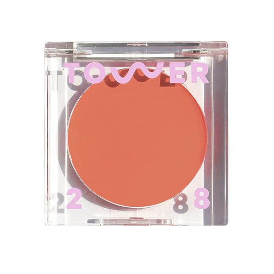 Tower 28 Beauty BeachPlease Cream Blush for Cheeks and Lips - Multi-Purpose Lip and Cheek Tint in Sun-Kissed Peach Blush - for Sensitive Skin – Color RUSH HOUR, Luminous Finish