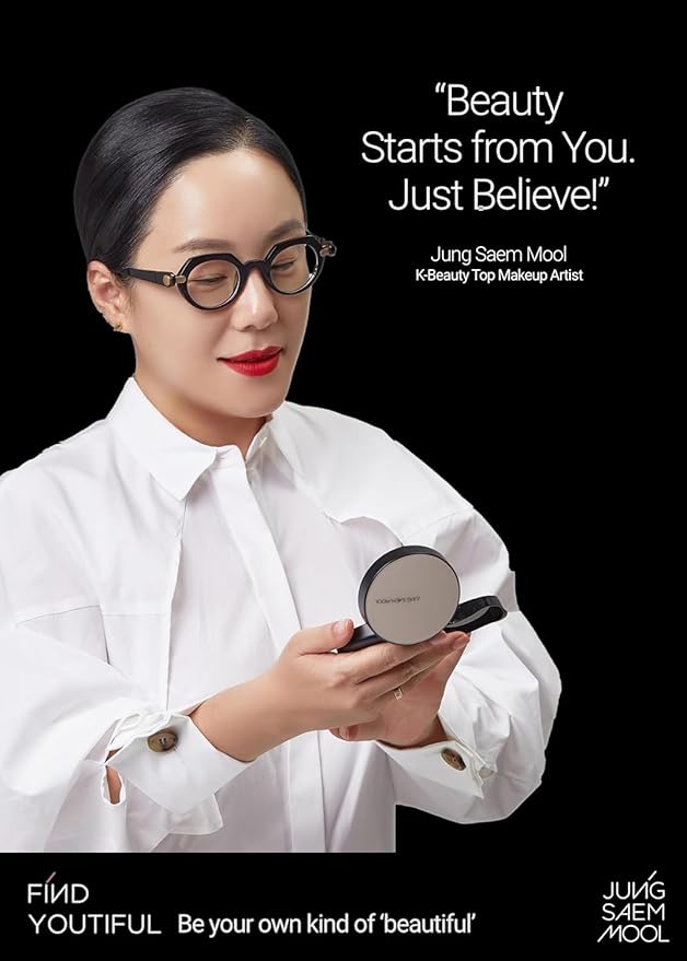[JUNGSAEMMOOL OFFICIAL] Essential Skin Nuder Cushion (Fair Pink) | Refill Not Included | Natural Finish | Buildable Coverage | Makeup Artist Brand