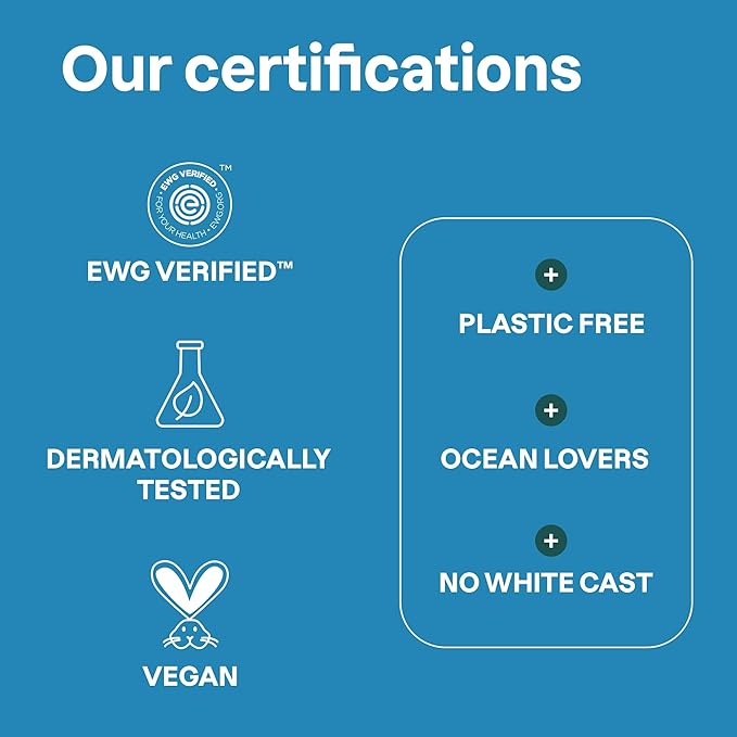 ATTITUDE Mineral Face Sunscreen Stick for Kids, SPF 30, EWG Verified, Plastic-Free, Broad Spectrum UVA/UVB Protection with Zinc Oxide, Dermatologically Tested, Vegan, Unscented, 0.7 Ounce