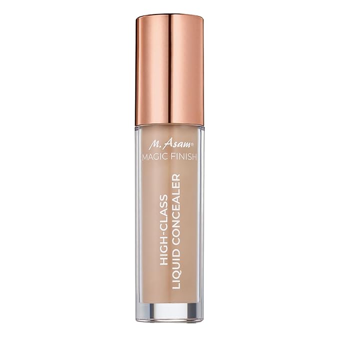 M. Asam MAGIC FINISH HIGHCLASS LIQUID CONCEALER Beige (0.13 fl oz) - 4-in-1 Concealer With Mimic-Lift complex & High Coverage For Dark Circles & Blemishes, Vegan Make Up With Illuminating Pigments