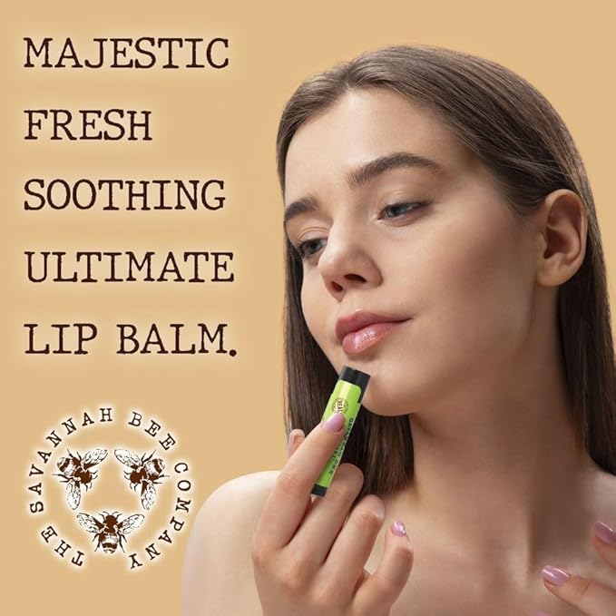 Savannah Bee Company Lip Balm - Lip Moisturizer for Chapped Lips - Hydrating Lip Balm with Pure Honey