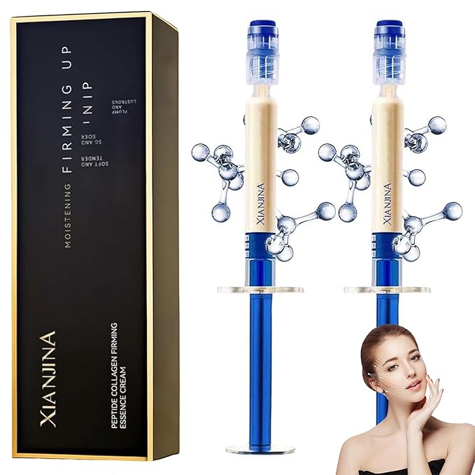 Xianjina Polypeptide Collagen Elastic Essence Cream - Micro-Molecular Anti-Wrinkle Firming Lotion, Tightening & Lifting Sagging Skin for Face, Moisturizing Anti-Aging Treatment (2 Pack)