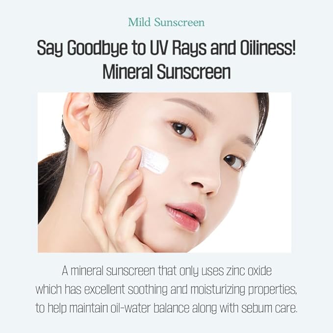 ETUDE Sunprise Mild Airy Finish Sun Milk Duo Set (55ml*2) SPF50+ / PA++++ | Sebum-free, Non-Sticky, Long Lasting Protection, 100% Mineral Based Korean Sunscreen, Korean Skin Care, Pefect for Gift