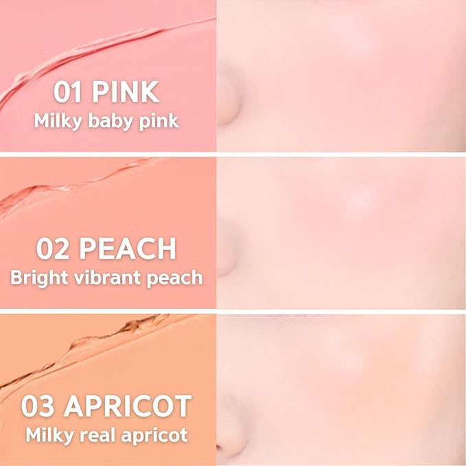 BBIA Ready To Wear Downy Cheek Cream Blush 8 Color - Creamy Blendable & Buildable Blush Dewy Texture & Matte Finish High Pigment Longlasting Lightweight Natural Face Makeup, 0.12oz (02 DOWNY PEACH)