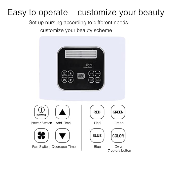 7 Color LED Face Mask LED Light Therapy Equipment for Skin Care at Home