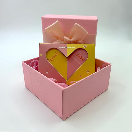 Heart Shaped Dual-use Deformable Lip Balm Stick - Honey, Peach. Repair, Keep Lips Moisturized,pink gift box，Gifts