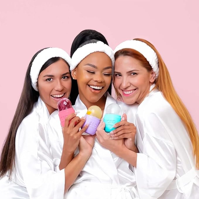 Ice Roller for Face, Ice Face Roller for Eyes, Neck and Cold Therapy for Injuries. Ice Mold for Face Massager, Skin Care. Remove Fine Lines, Shrink Pores, Reduce Acne (White)