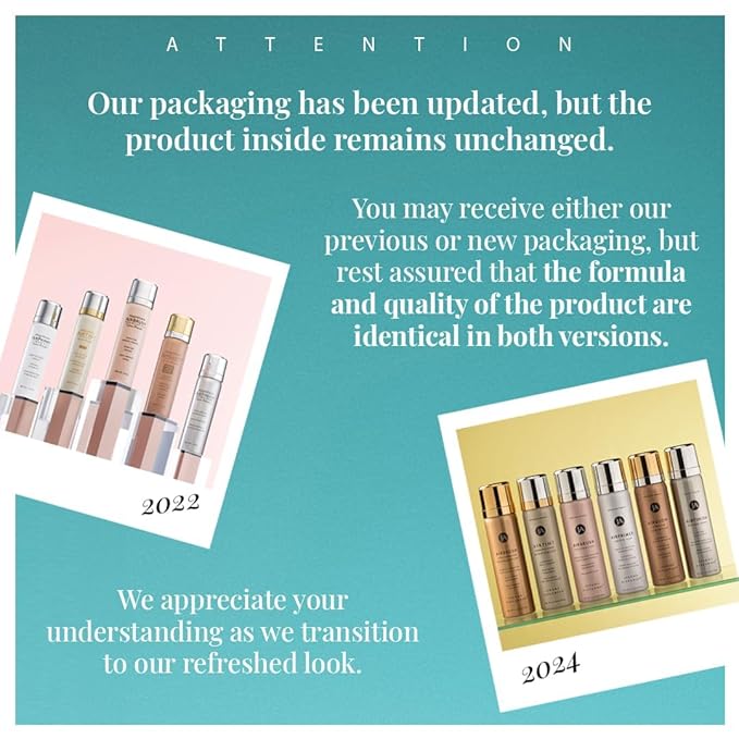 Jerome Alexander Airbrush Foundation Ultra Hydrating, Spray Foundation Makeup with 2x the Active Ingredients, Ultra-Light, Buildable, Full Coverage Formula (Light)