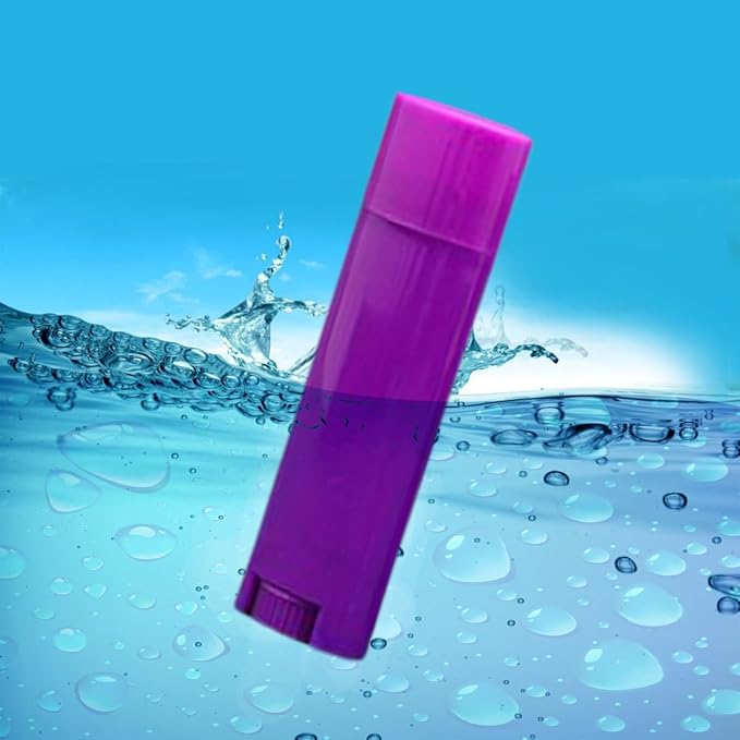 5ml 100Pcs Empty Oval Deodorant Lip balm Tubes Containers Twist-up Refillable Containers for Lipstick,Chapstick,Homemade Lip balm,DIY Deodorants(Purple)