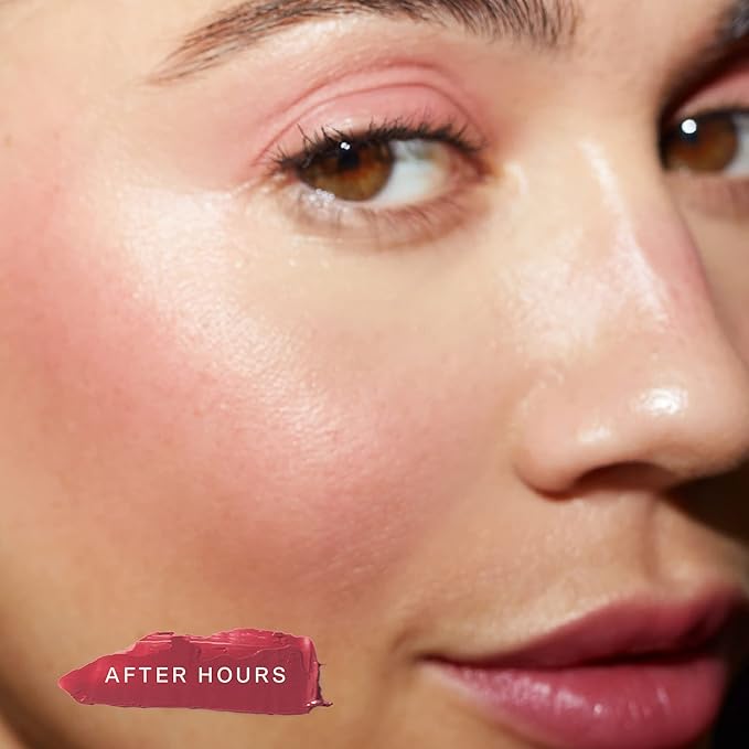 Tower 28 Beauty BeachPlease Cream Blush for Cheeks and Lips - Multi-Purpose Lip and Cheek Tint in Berry Blush - for Sensitive Skin – Color AFTER HOURS, Luminous Finish