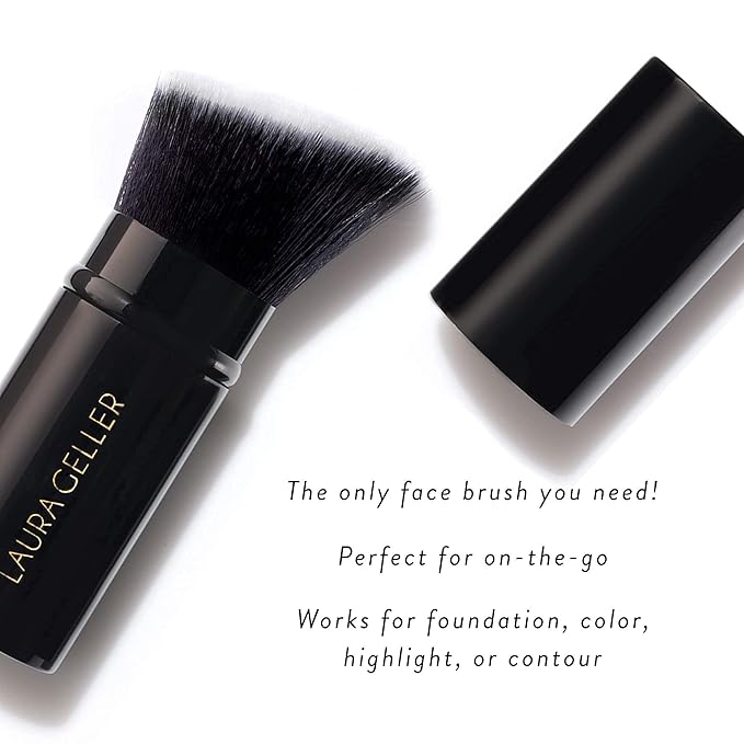 LAURA GELLER NEW YORK Baked Balance-n-Brighten Foundation with Kabuki Brush Makeup Set, Light