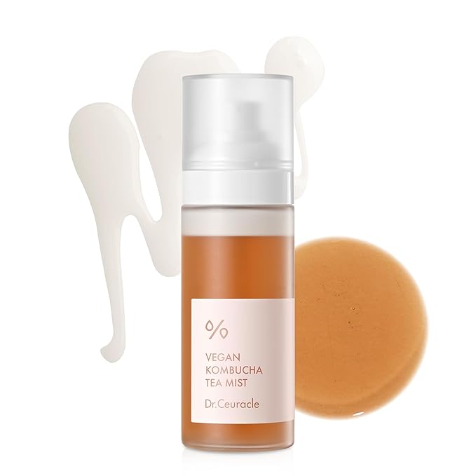 Dr.Ceuracle Vegan Kombucha Tea Mist - Hydrating Face Mist, Portable Milky Spray Serum, Korean Skincare (80 ml / 2.70 fl. oz.)