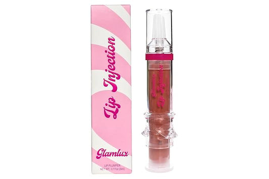 Lip Injection Fake A Lip Flip! (It's Giving Full) Plump Gloss, Lip Plumping Booster Syringe Fuller Lips Instantly, Natural Lip Enhancer, Ultra Hydrating, Volumizes, Plump & Pout Girls & Women